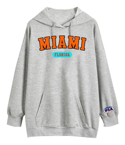 Buzo Miami Florida   Aesthetic   Algodon Frisa Unisex