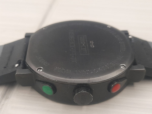 Reloj Momo Design De Pulsera Crono Made Italy Negro Negro Negro Y Blanco (Usado)