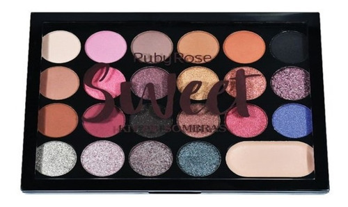 Paleta De Sombra Sweet 22 Cores 1 Primer Ruby Rose