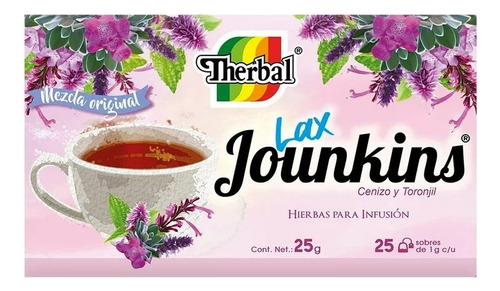 5 Pzas Té Para Infusión Therbal Jounkins Lax Cenizo Y T