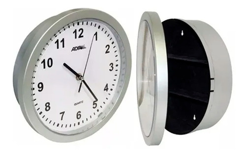 Caja Fuerte De Seguridad Tipo Reloj De Pared Adir 1956 Color Blanco