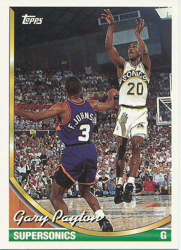 Barajita Gary Payton Topps 1993-94 #155 Supersonics