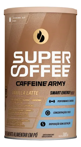 Cappuccino Supercoffee Baunilha 380g - Caffeine Army Baunilha Baunilha