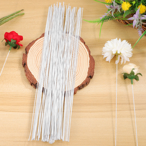 100 Unidades De Alambres De Floristería Para Envolver Tallos