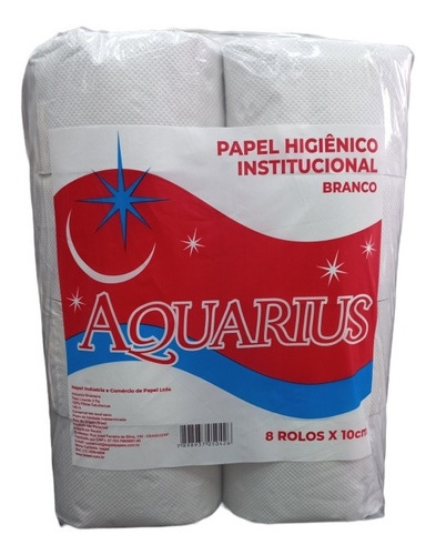 Isapel 32 Rolos Papel Higiênico Institucional Aquarius Branco