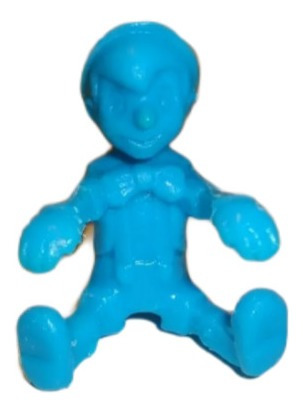 Pinocho Pinochio Antigua Y Rara Figura Plastica Azul Wyc