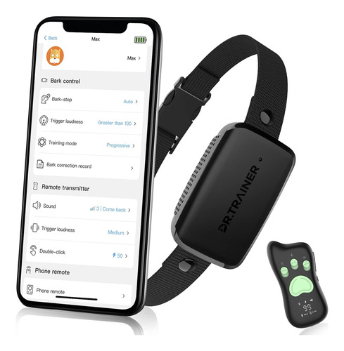 Collar Antiladridos Dr.trainer Con Control Remoto, Carga Ráp