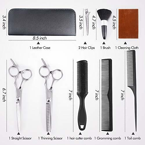 Tijeras De Corte De Pelo Profesional Set 11 Piezas Tijeras D