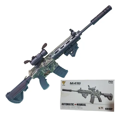 comprar  Rifle Automático M416 Hidrogel Camuflaje 1:1 