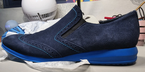 Zapatos Para Hombre 8.5 Brantano Color Azul Con Suela Azul