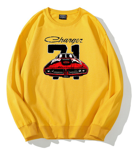 Ch Sudadera Cuello Redondo Algodón Grueso Manga Larga Hombre