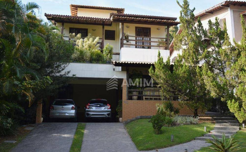 Imagem 2 de 24 de Casa Com 05 Quartos, Super Aconchegante E Confortável, Em Condomínio De Alto Padrão! - Ca0813