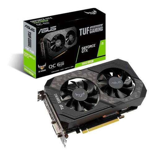 Imagen 1 de 3 de Placa de video Nvidia Asus TUF Gaming GeForce GTX 16 Series GTX 1660 SUPER TUF-GTX1660S-O6G-GAMING OC Edition 6GB