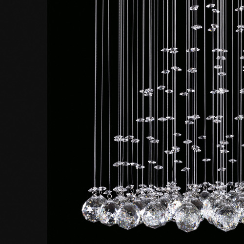 Candil Colgante Gamalux Williams Krystal Pirámide De 8 Luces