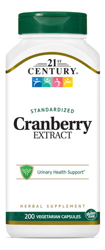21st Century Healthcare 200 Cápsulas De Extrato De Cranberry