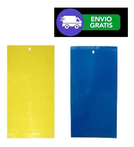 X 10 U Trampas Cromáticas Atrapa Insectos Trips # Chica