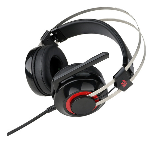 Auriculares gamer Redragon Talos negro y rojo
