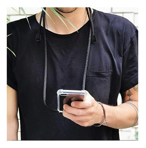 Imagen 5 de 8 de Funda Transparente Colgante Cordon Para Todos Los iPhone