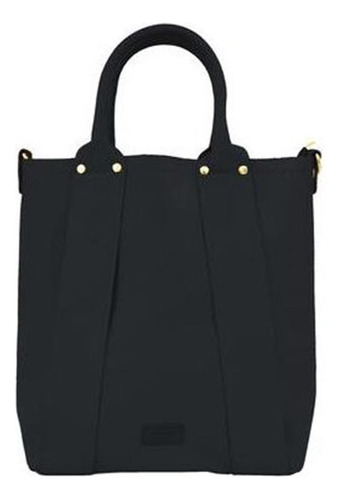 Cartera Tote Linea Buenos Aires Negra 39x35x11cm Skora