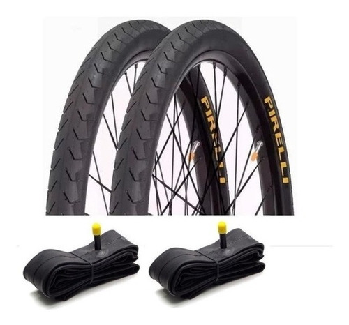 Par Pneu Pirelli Bike 26x1.5 Phantom Street + 2 Cam. Pirelli