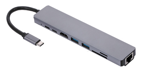 Hub Usb Tipo C Docking 87w Conversor De Estação Usb-c 8 Em 1