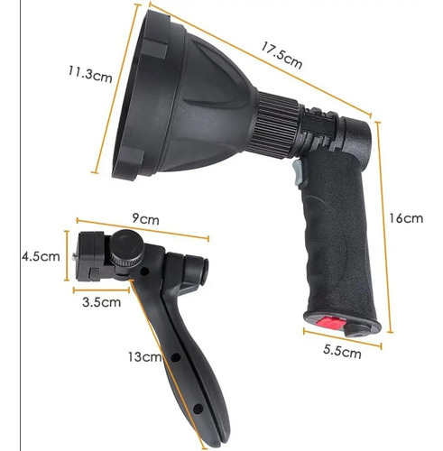 Linterna Super Brillante 1200lm Recargable Caza Camping