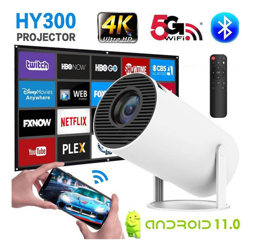 Proyector Hy300 Pro 2024 Smart Android 4k Wifi Bluetooth