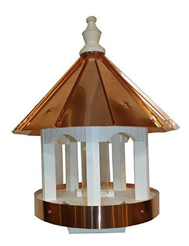 Saving Shepherd 24  Copper Top Bird Feeder - 16 In. Round 4x