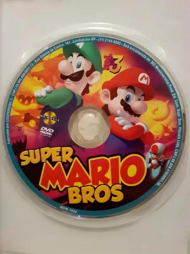 Dvd Infantil Super Mario Bros Vol. 3 Direto Dos Games P/ Dvd