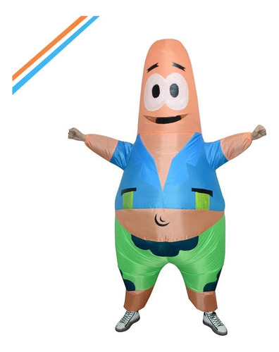 Disfraz Inflable De Bob Esponja Con Forma De Estrella De Patricio, Divertido Disfraz Inflado De Cuerpo Entero, Bonito Accesorio De Dibujos Animados Pa