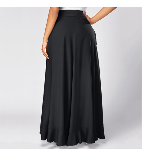 Falda Casual Hakama Tipo B Para Mujer, Con Lazo Irregular En