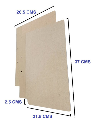 Imagen 3 de 7 de Carpeta Yute 600 Gms Para Archivo Refuerzo En Papel Kraft