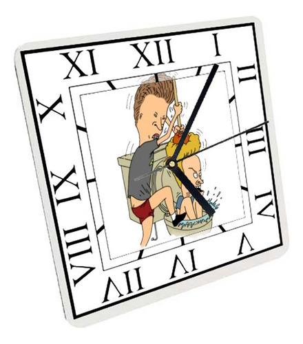 Reloj Madera Brillante Pared Y Mesa  Beavis And Butthead A4