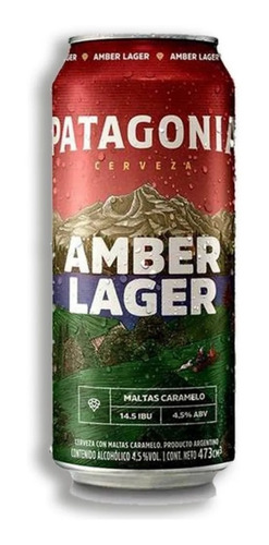 Cerveza Patagonia Amber Lager Lata 473 Ml. - Envíos