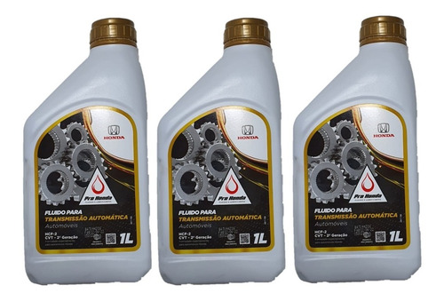 Kit 3 Óleo Transmissão Cvt Hcf2 2° Geração Honda 