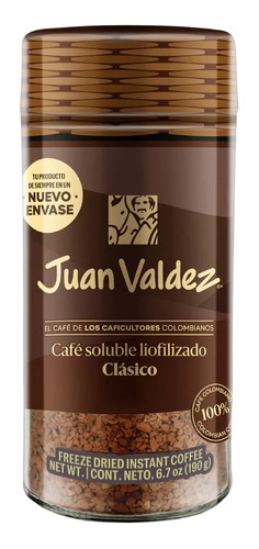 Café Juan Valdez Tradicional Liofilizado 190gr. Mereymarket