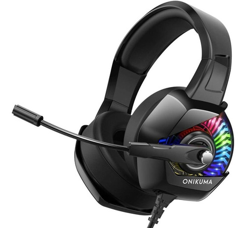 Diadema Headset Gamer Rgb Ps4 Consolas Mobile Pc Onikuma K6
