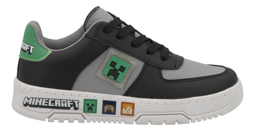 Sneaker Clase 487077pr Suela Plastico Hombre Minecraft Negro