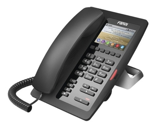 Telefono Para Hoteleria 6 Teclas Programables Poe Fanvil H5 Color Negro