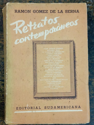 Retratos Contemporaneos * Ramon Gomez De La Serna * 1941 *