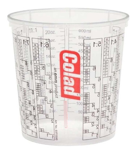 Vaso Para Mezcla Pinturas Lacas Barnices 350 Cc Colad