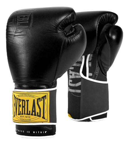 Everlast P  - Guante De Entrenamiento Clásico, Color Negro.