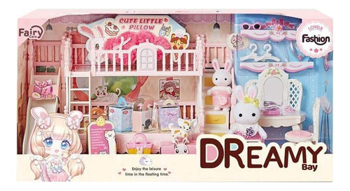 Conejitos Families Bunny Boutique Miniatura Coleccionable Color Rosa