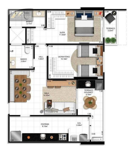 Imagem 22 de 22 de Apartamento Com 2 Dormitórios À Venda, 72 M² Por R$ 377.249 - Ocian - Praia Grande/sp - Ap2789