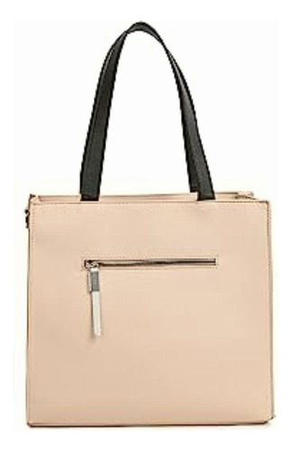 Perry Ellis Bolso Tote Color Ivory Para Dama