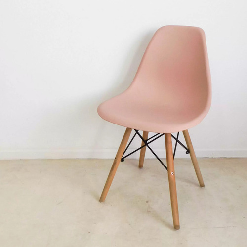 Silla Eames Rosa Nordica Escritorio Dormitorio Juvenil