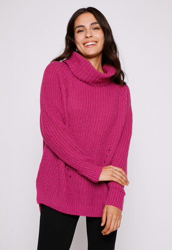 Sweater Mujer Morado Cuello Tortuga Fantasía Family Shop