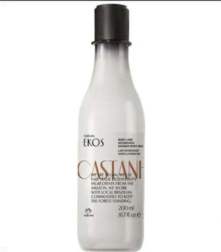 Ekos Castaña Jabón Liquido Cremoso Para El Cuerpo 195 Ml