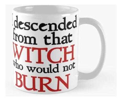 Taza I Descended From That Witch That Would Not Burn Calidad