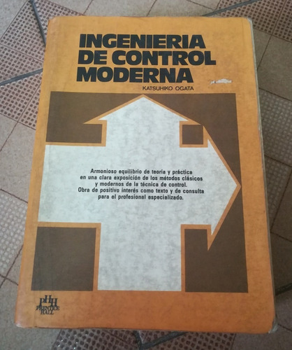 Libro Ingeniería De Control Moderna, Editorial Prentice Hall